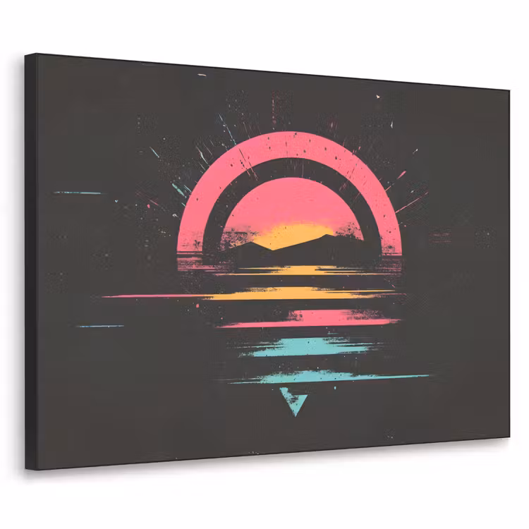 Art Frame - Cirkel - Abstract - Roze — 1