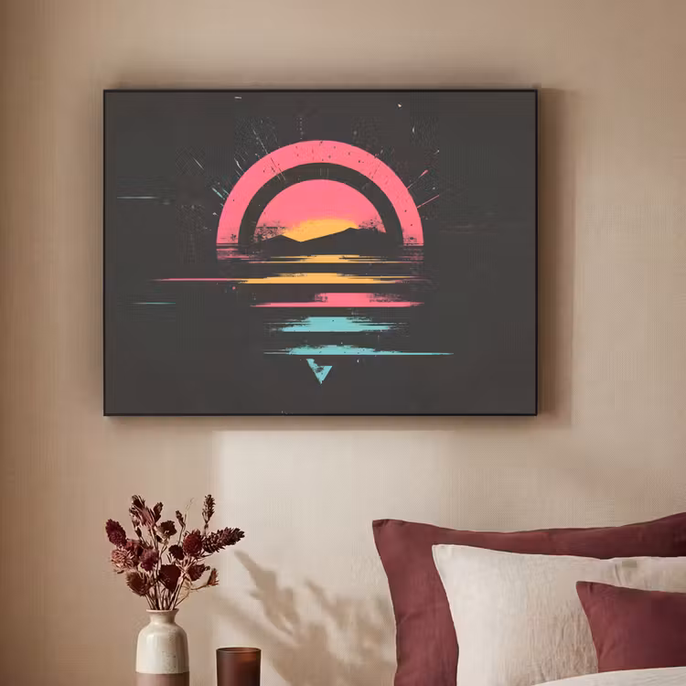 Art Frame - Cirkel - Abstract - Roze — 3