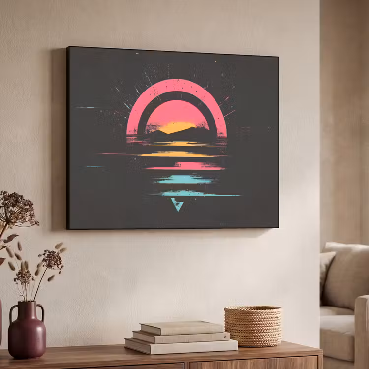 Art Frame - Cirkel - Abstract - Roze — 7