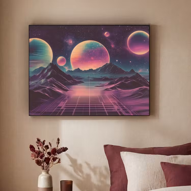 Art Frame - Landschap - Planeten - Horizon - Paars — 3