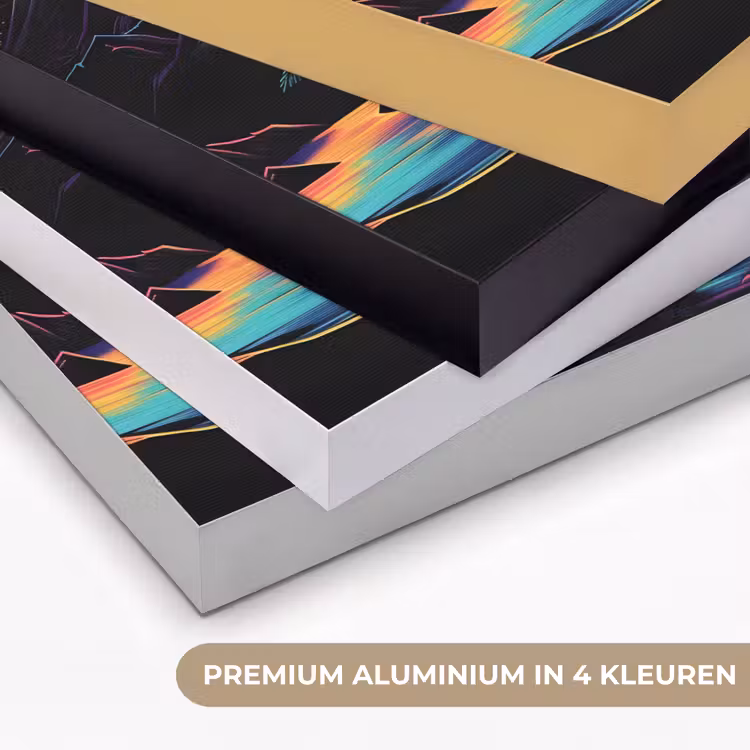Art Frame - Palmbomen - Neonbergen - Sterrenhemel - Zon — 2