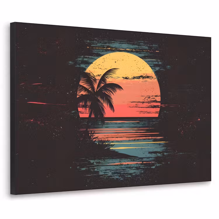 Art Frame - Strand - Minimalistisch - Zon - Oranje — 1