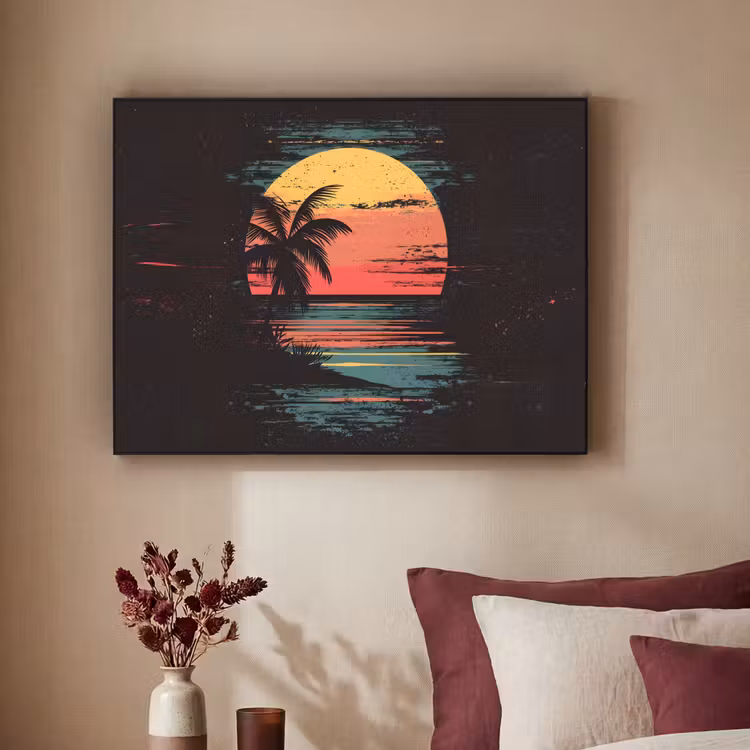 Art Frame - Strand - Minimalistisch - Zon - Oranje — 3