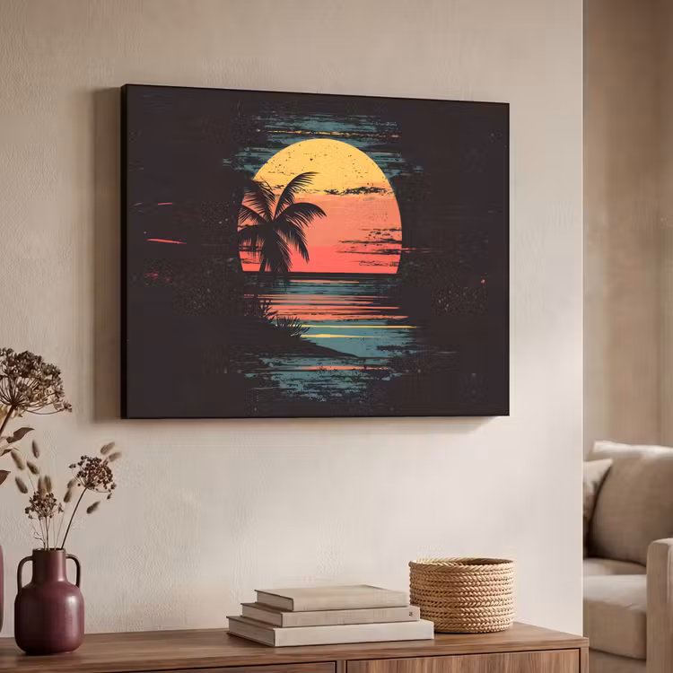 Art Frame - Strand - Minimalistisch - Zon - Oranje — 7
