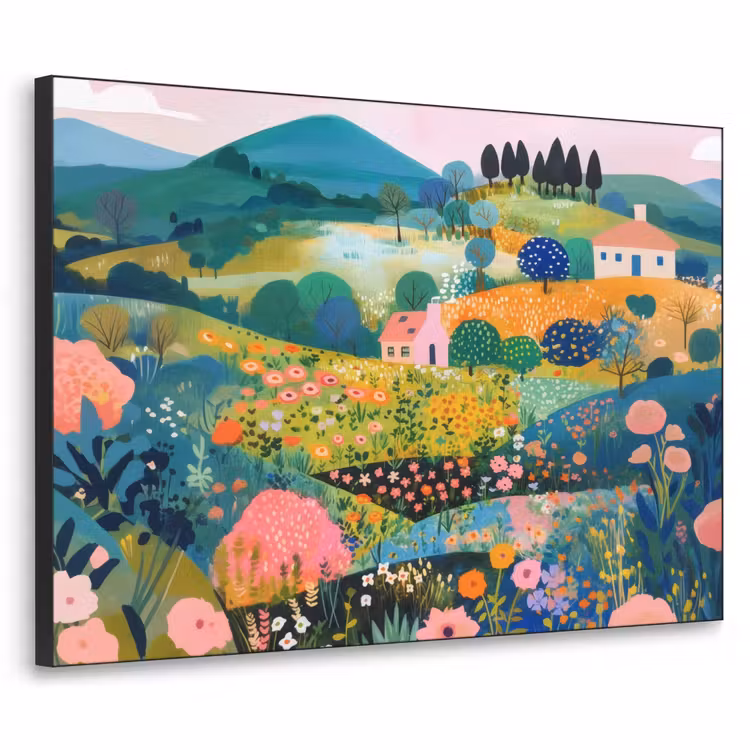 Art Frame - Heuvellandschap - Fantasierijk - Kleurcontrasten — 1