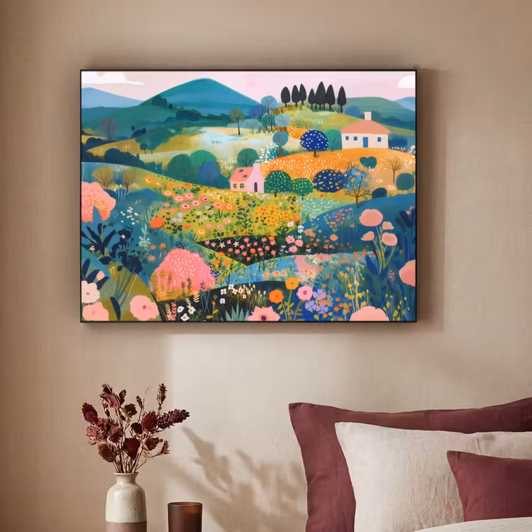 Art Frame - Heuvellandschap - Fantasierijk - Kleurcontrasten — 3