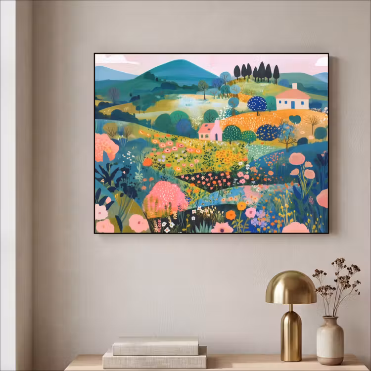 Art Frame - Heuvellandschap - Fantasierijk - Kleurcontrasten — 5