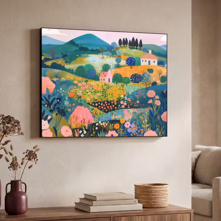 Art Frame - Heuvellandschap - Fantasierijk - Kleurcontrasten — 7