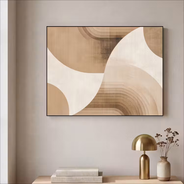 Art Frame - Retro - Geometrische lagen - Aardetinten — 5