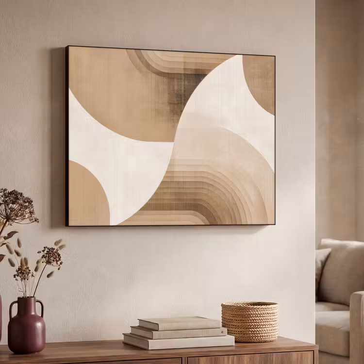 Art Frame - Retro - Geometrische lagen - Aardetinten — 7