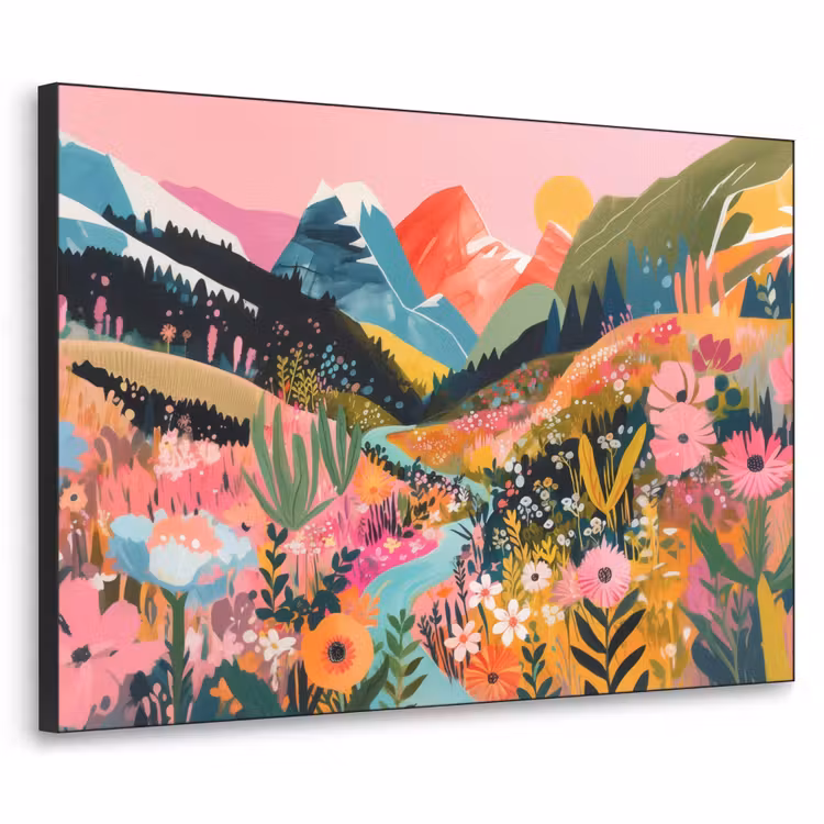 Art Frame - Rivier - Diepte - Bloemen — 1