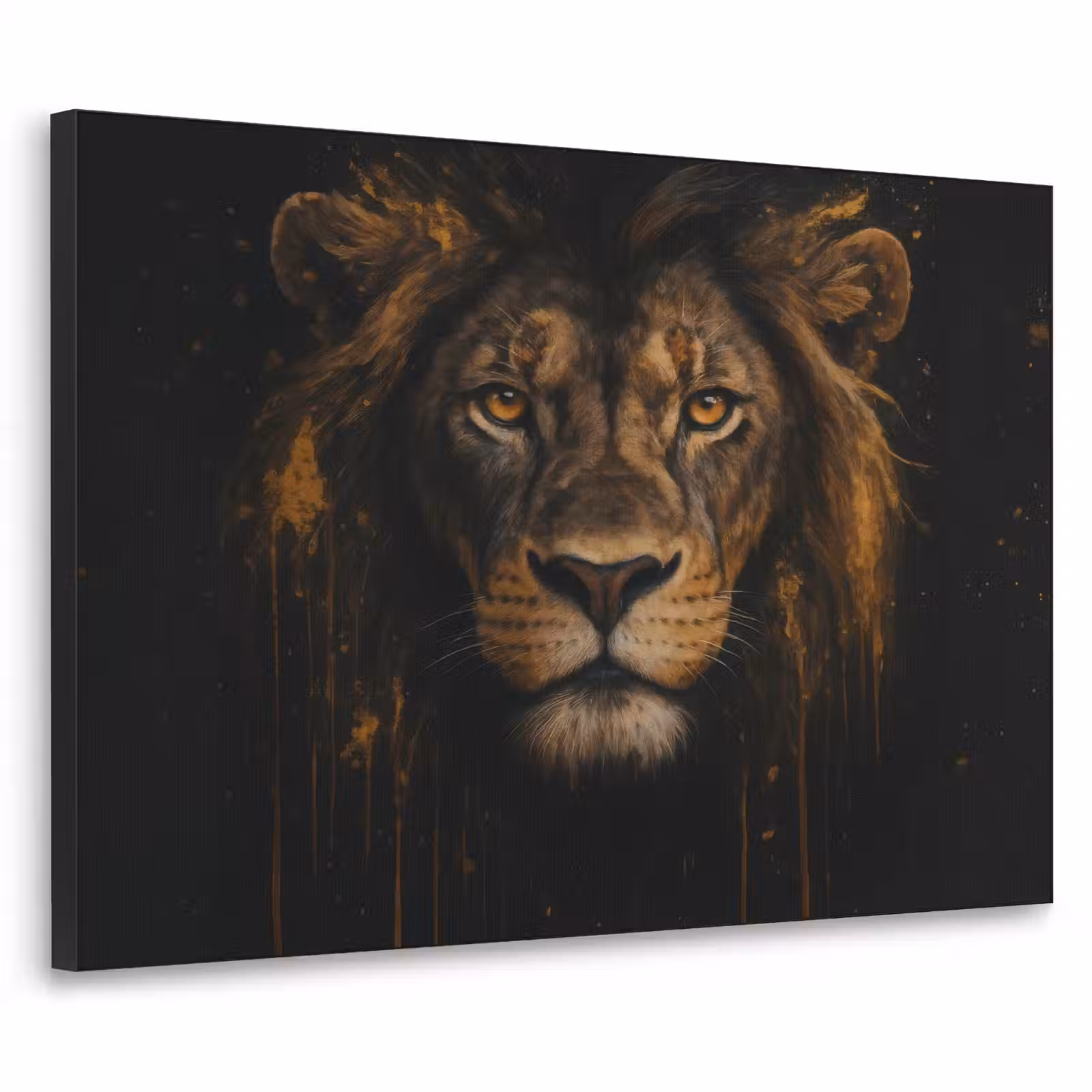Art Frame - Leeuw - Goud - Druppels — 1