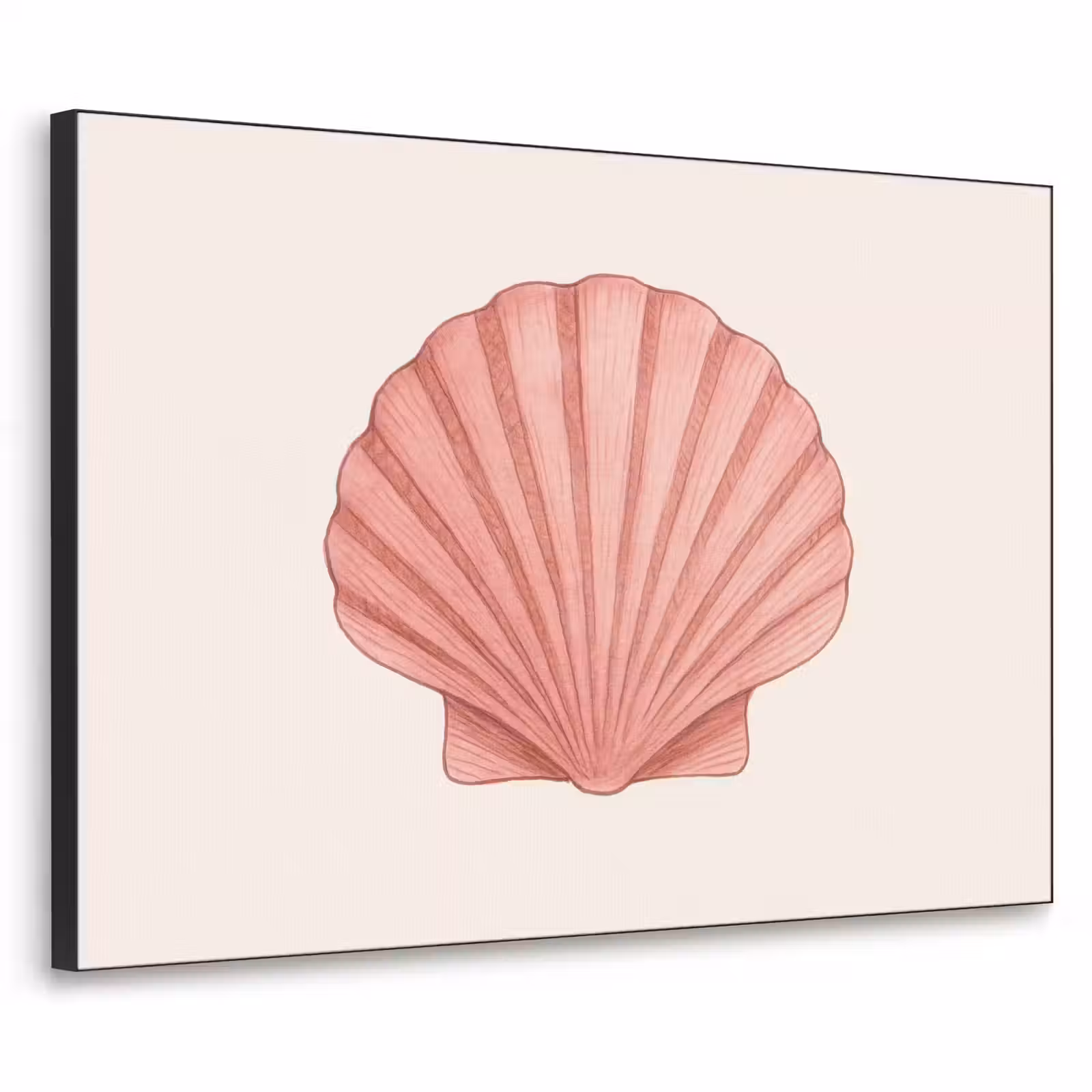Art Frame - Schelp - Roze - Ribbels — 1