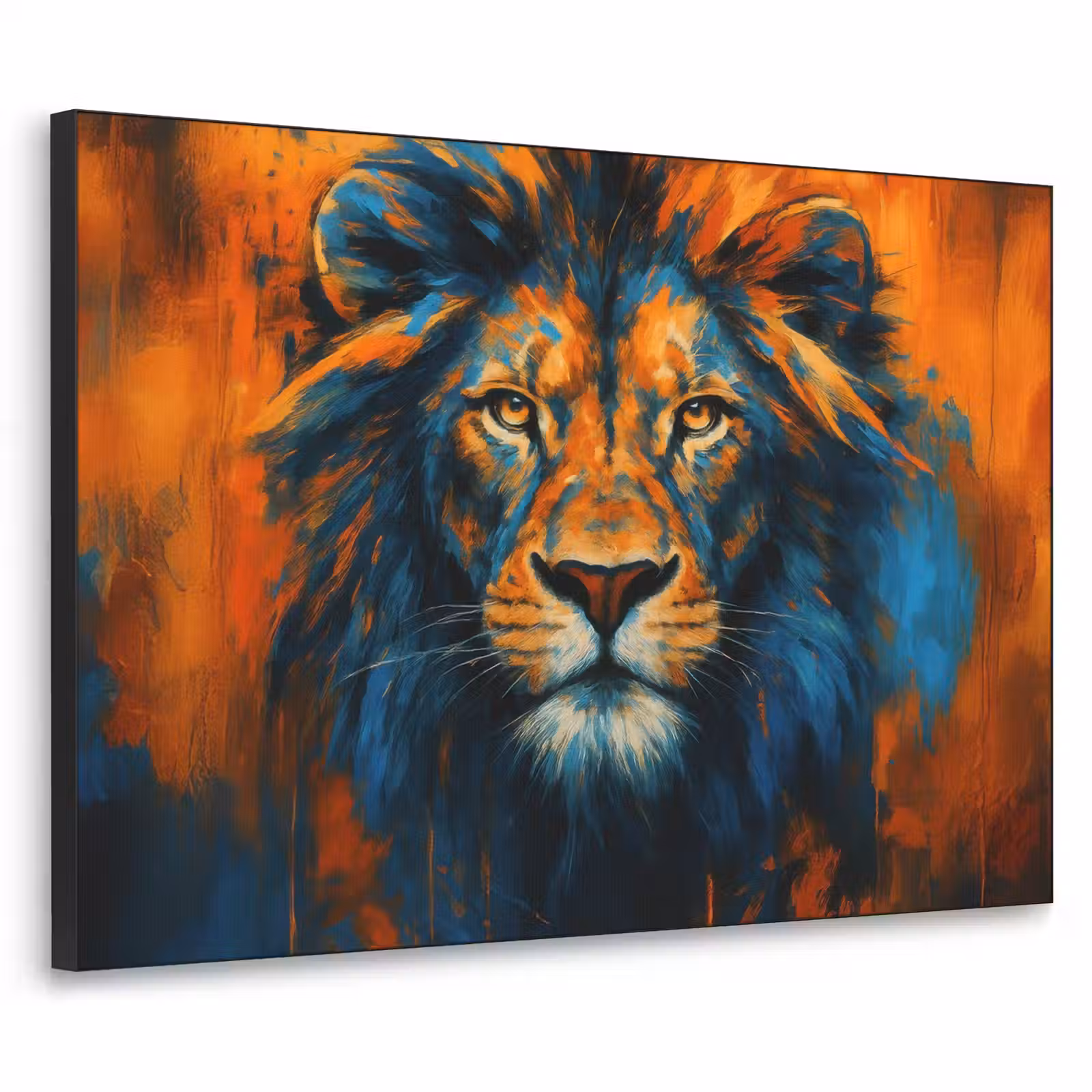 Art Frame - Schilderij - Leeuwenkop - Oranje — 1