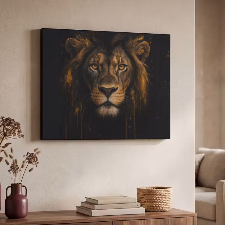 Art Frame - Leeuw - Goud - Druppels — 7