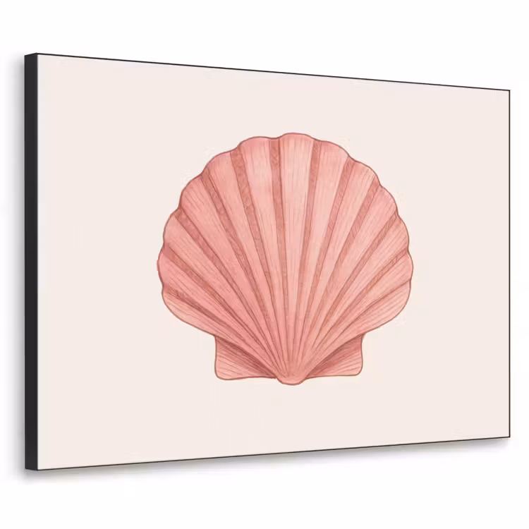 Art Frame - Schelp - Roze - Ribbels — 1