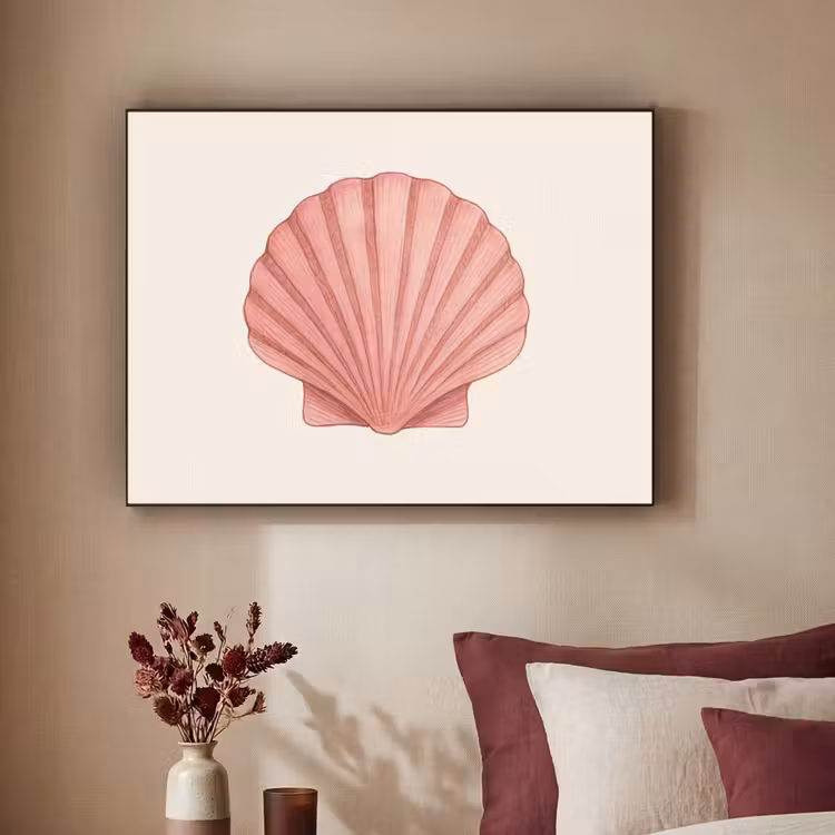 Art Frame - Schelp - Roze - Ribbels — 3