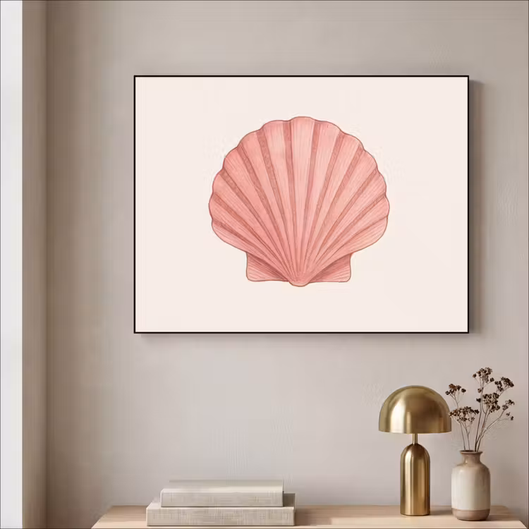 Art Frame - Schelp - Roze - Ribbels — 5