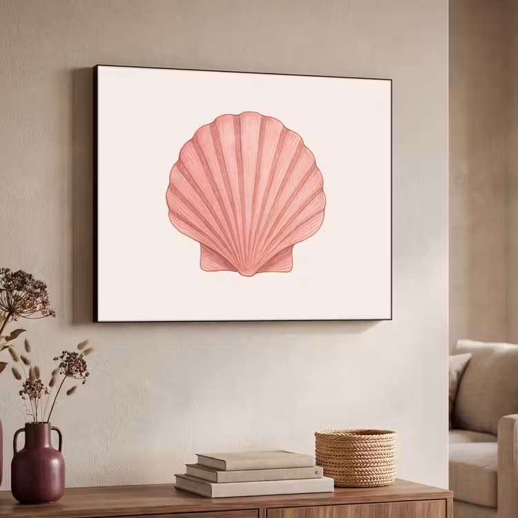 Art Frame - Schelp - Roze - Ribbels — 7