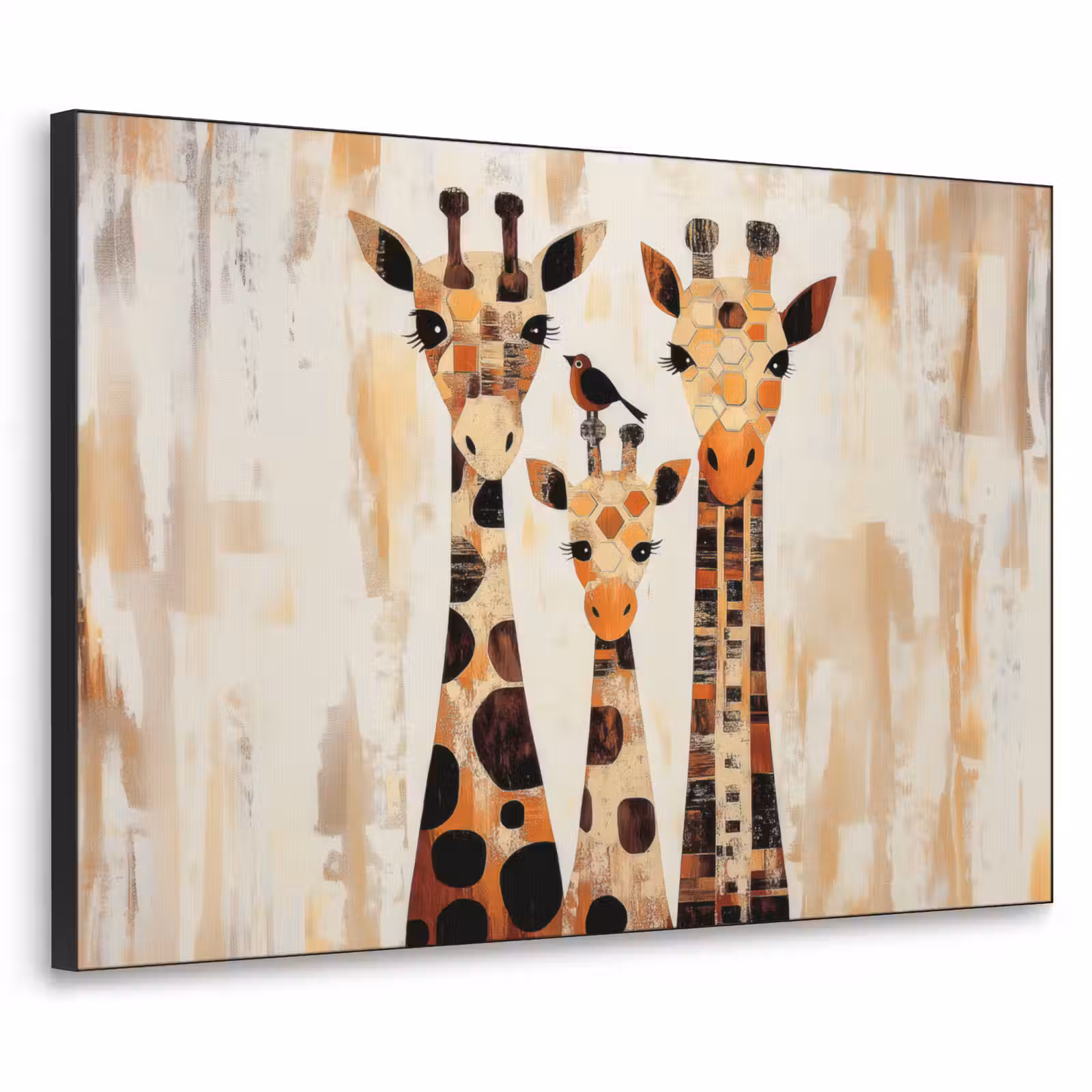 Art Frame - Giraffen - Cartoon - Crème — 1