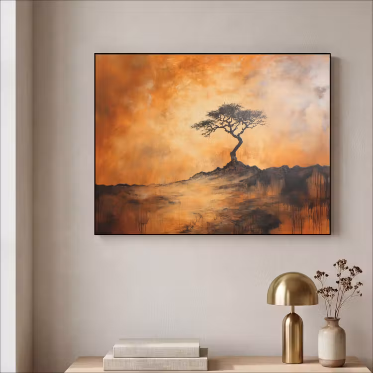 Art Frame - Boom - Landschap - Oranje — 5