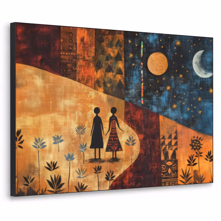 Art Frame - Silhouetten - Abstract - Zon - Maan — 1