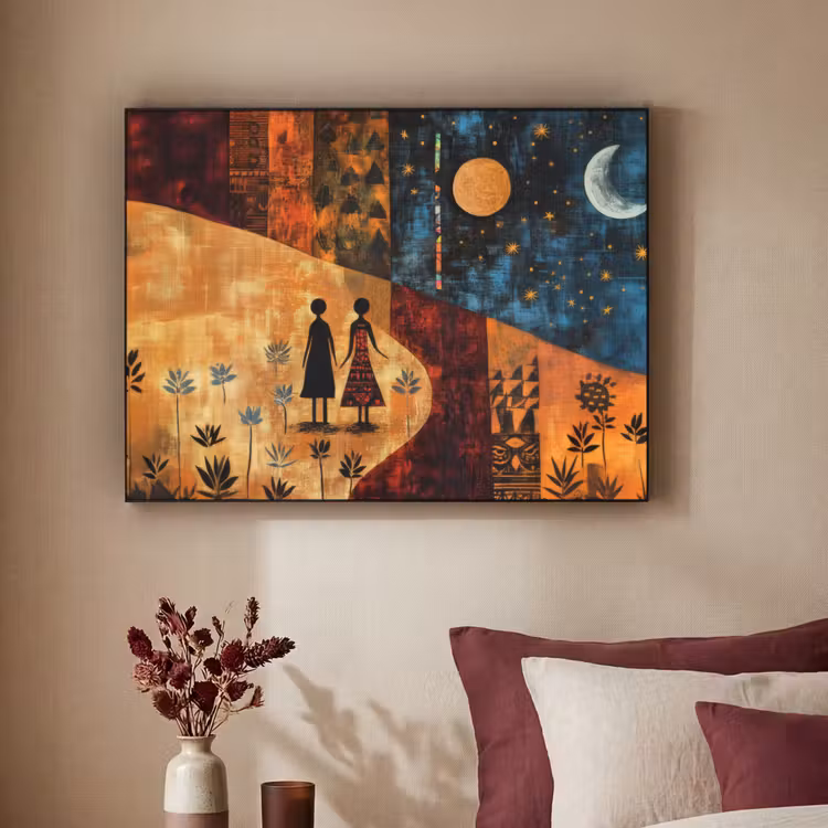 Art Frame - Silhouetten - Abstract - Zon - Maan — 3