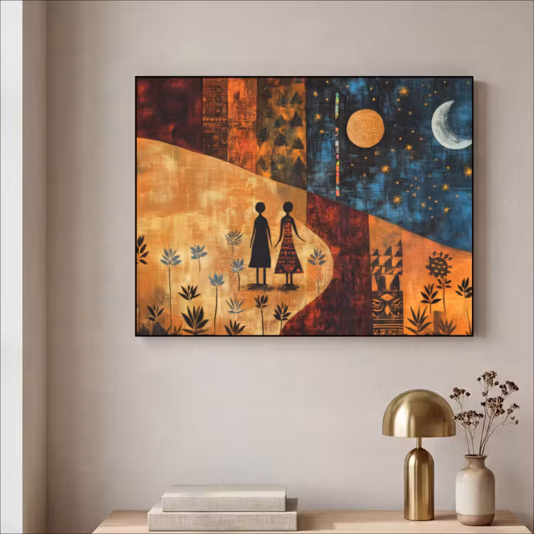Art Frame - Silhouetten - Abstract - Zon - Maan — 5
