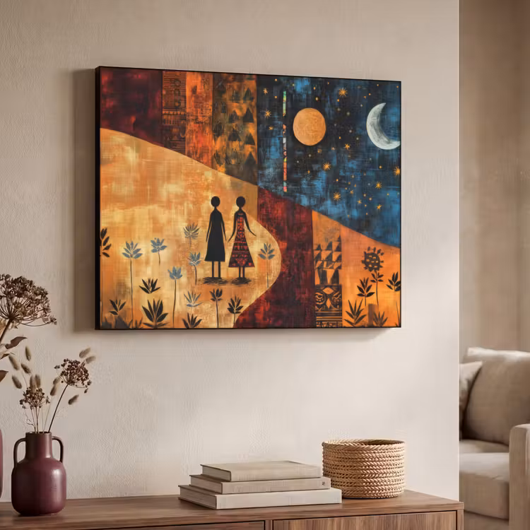 Art Frame - Silhouetten - Abstract - Zon - Maan — 7