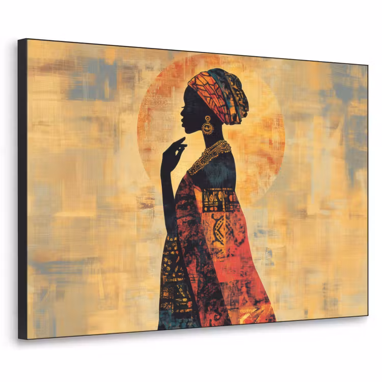 Art Frame - Vrouw - Silhouet - Patronen - Sierlijk — 1