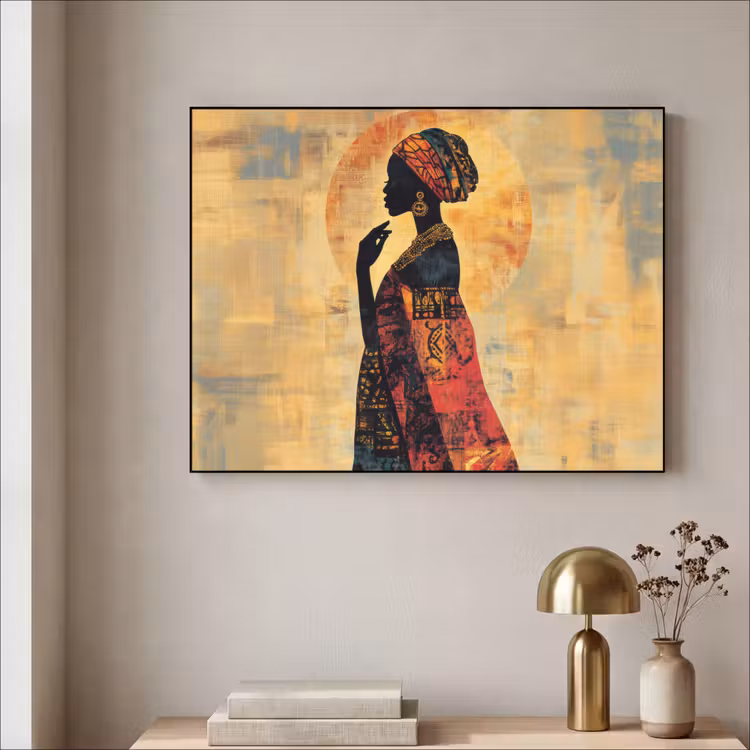 Art Frame - Vrouw - Silhouet - Patronen - Sierlijk — 5