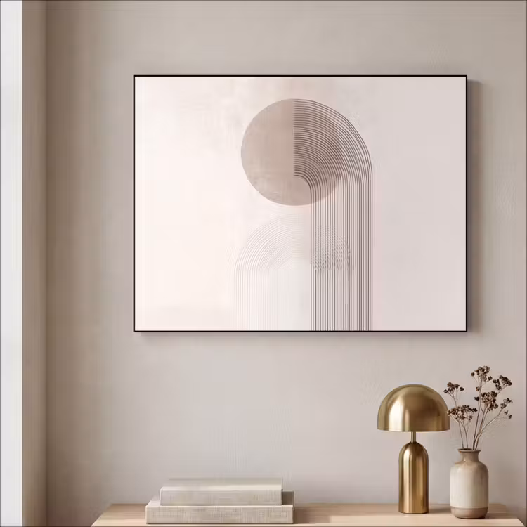 Art Frame - Minimalistisch - Cirkel - Lichtgrijs — 5