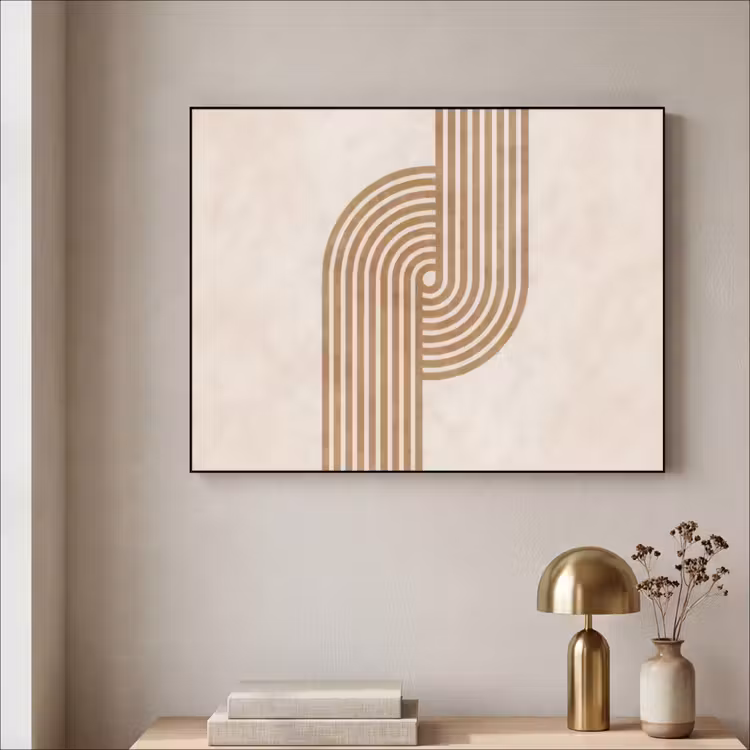 Art Frame - Symmetrische bocht - Koperkleurig — 5