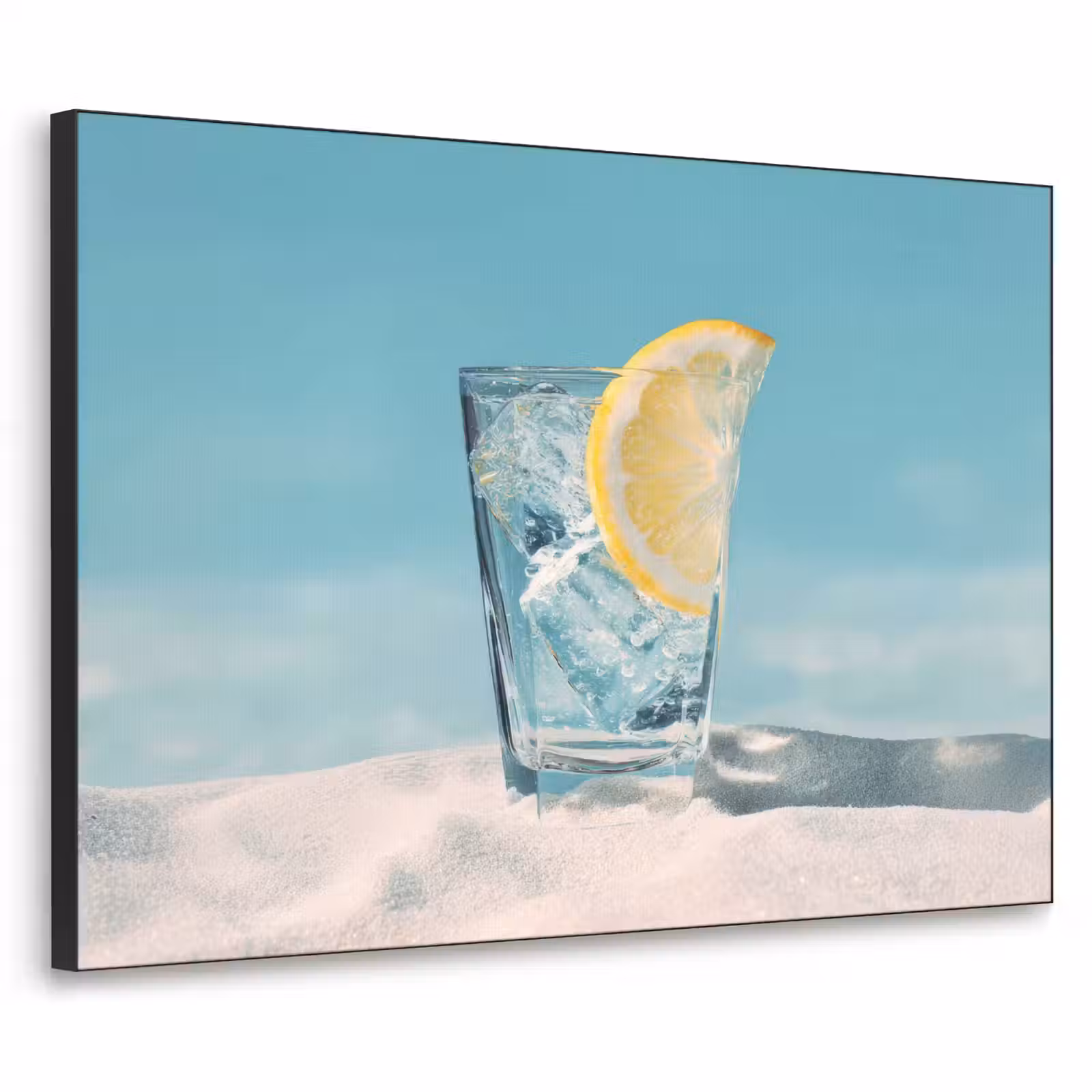 Art Frame - Glas - ijsblokjes - Citroen — 1