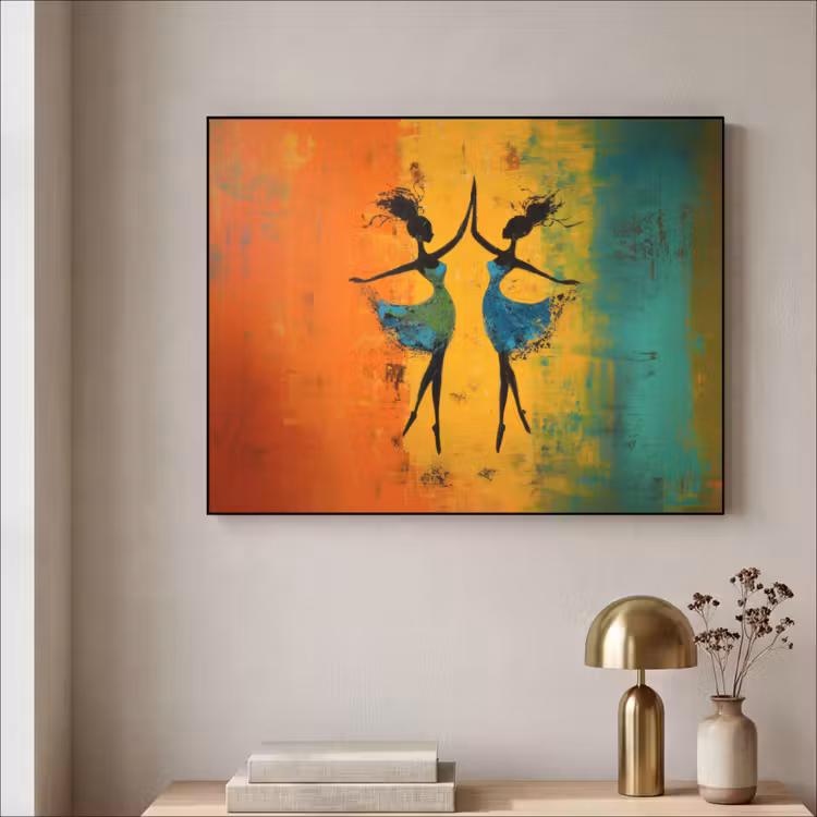 Art Frame - Dansen - Vrouwen - Verfstructuur — 5