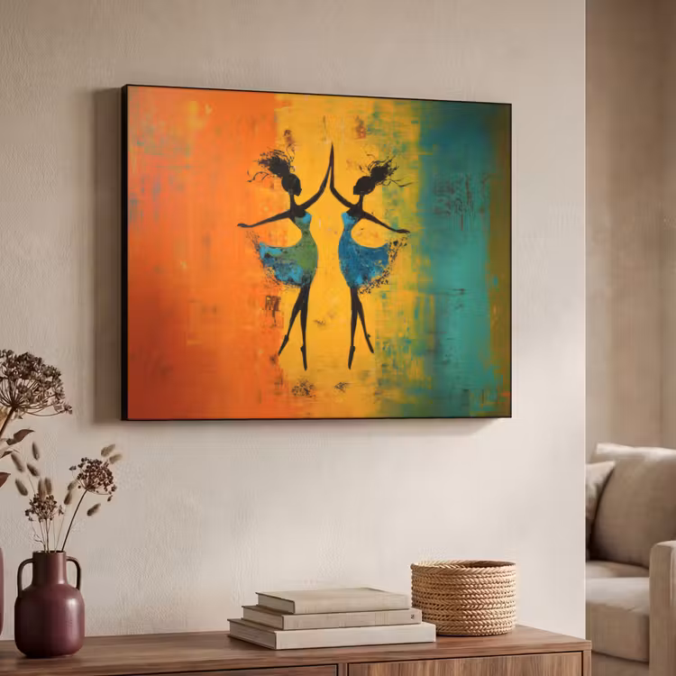 Art Frame - Dansen - Vrouwen - Verfstructuur — 7