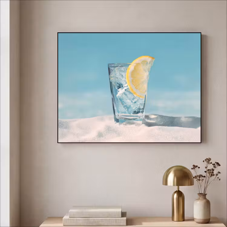 Art Frame - Glas - ijsblokjes - Citroen — 5