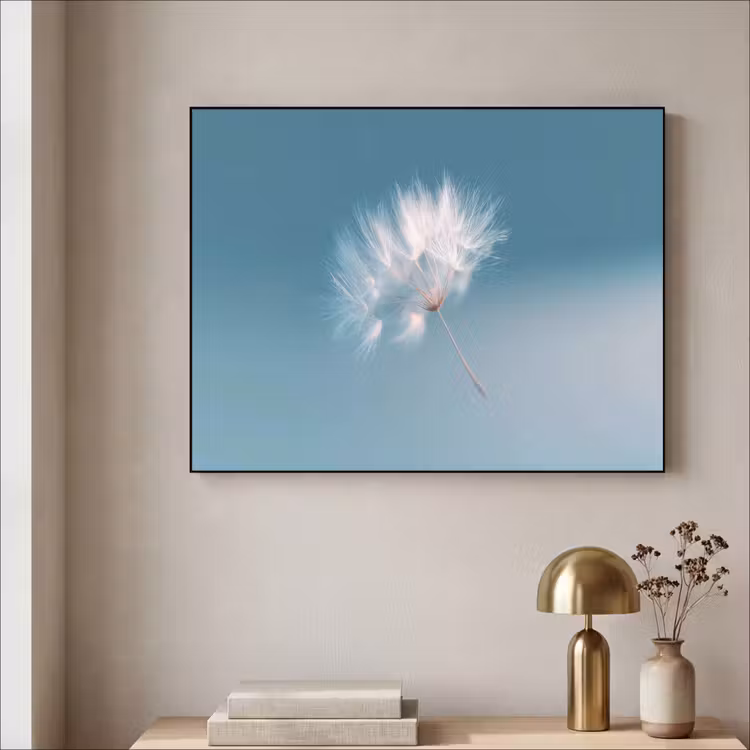 Art Frame - Paardenbloempluisje - Blauw - Lucht — 5