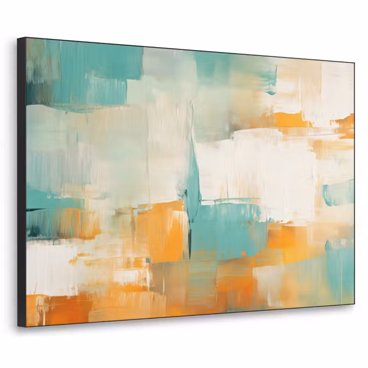 Art Frame - Kunst - Abstract - Blauw - Wit — 1