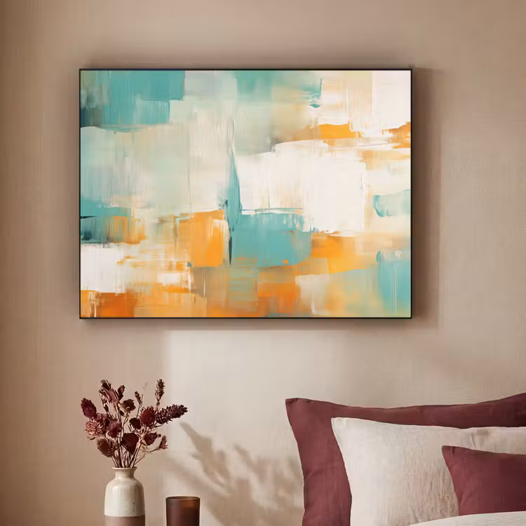 Art Frame - Kunst - Abstract - Blauw - Wit — 3