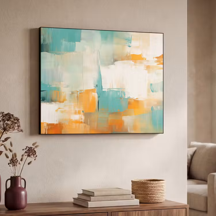 Art Frame - Kunst - Abstract - Blauw - Wit — 7