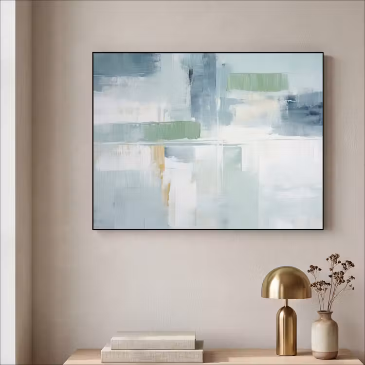 Art Frame - Verf - Moderne kunst - Abstract - Grijs — 5