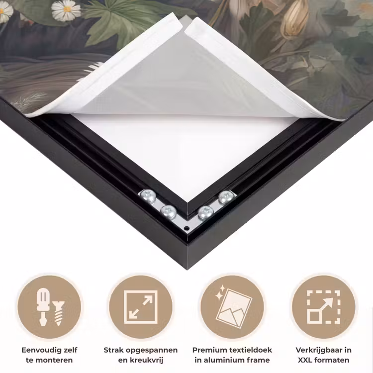 Art Frame - Bruine beer - Wilde dieren - Bloemen - Planten — 8
