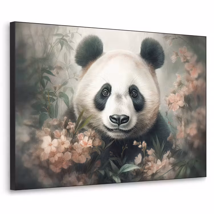 Art Frame - Panda - Dieren - Bloemen - Planten — 1