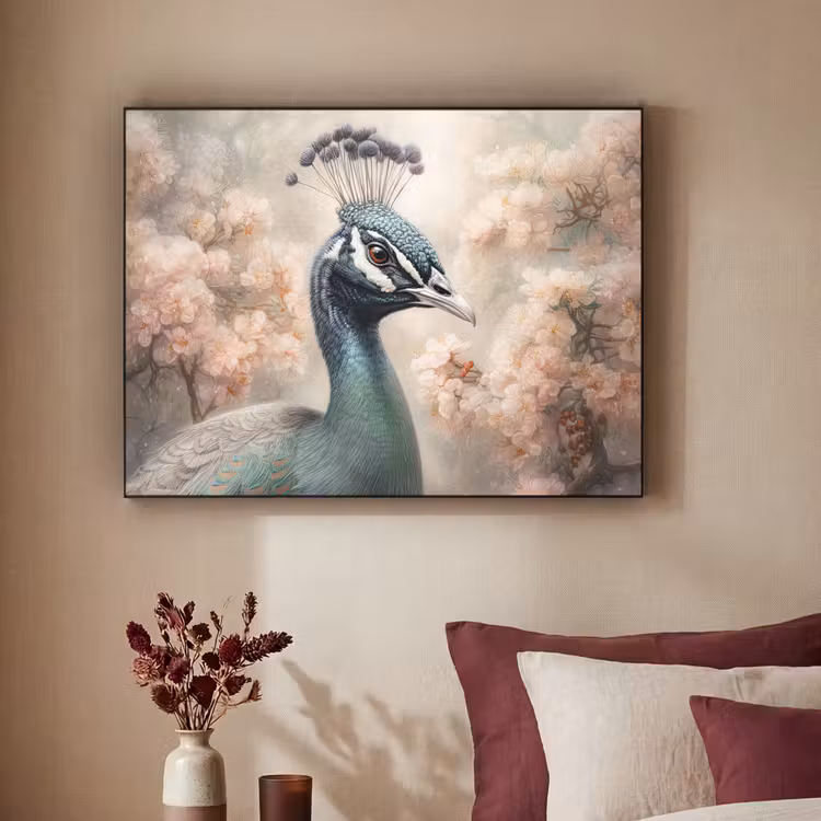 Art Frame - Pauw - Vogels - Bloemen - Boom - Botanisch — 3