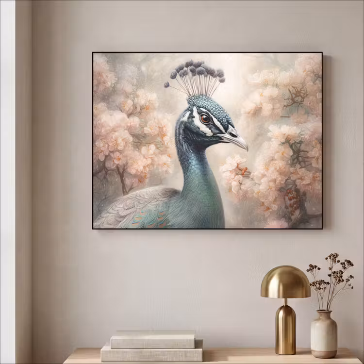 Art Frame - Pauw - Vogels - Bloemen - Boom - Botanisch — 5