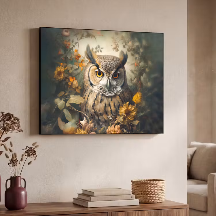 Art Frame - Uil - Vogels - Bloemen - Natuur — 7