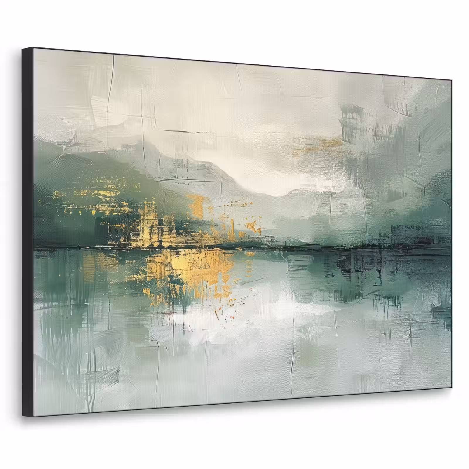 Art Frame - Groen - Modern - Abstract - Goud — 1