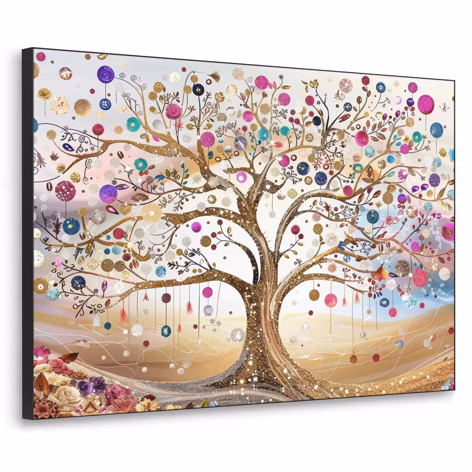 Art Frame - Levensboom - Goud - Kleurrijk - Abstract - Aesthetic — 1