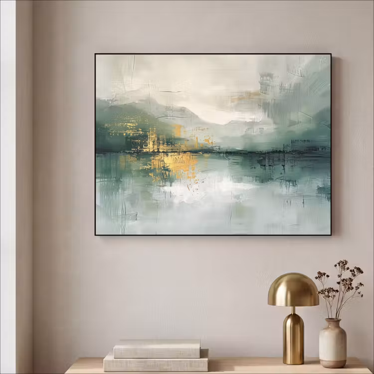 Art Frame - Groen - Modern - Abstract - Goud — 5